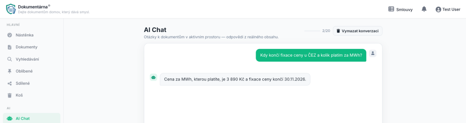 A natural-language question and an answer with the actual value